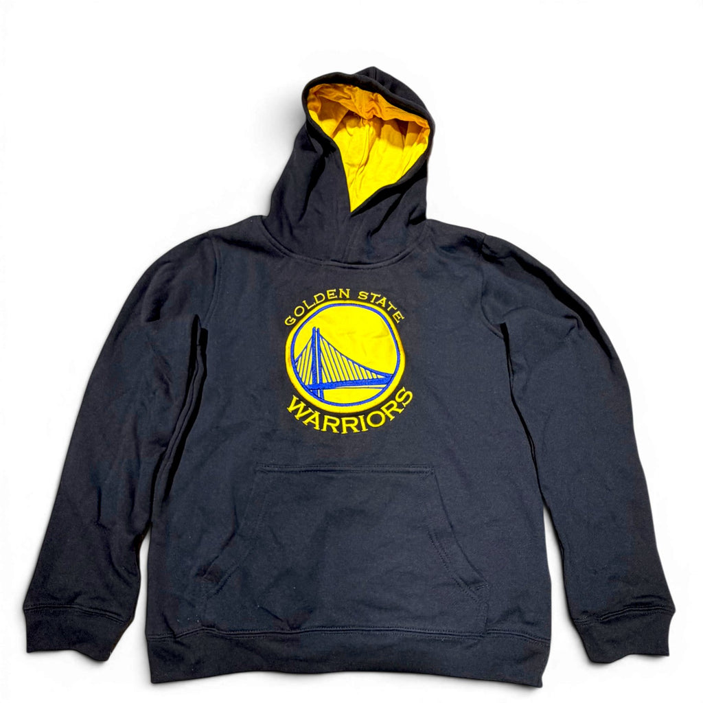 [9K2B7BBA0-WAR-BLK] YOUTH NBA STORE NBA GS WARRIORS BIG LOGO HOODIE