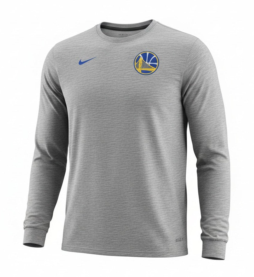 [870386-063] MENS NIKE NBA GS WARRIORS FACILITY DRI-FIT LONG SLEEVE T-SHIRT