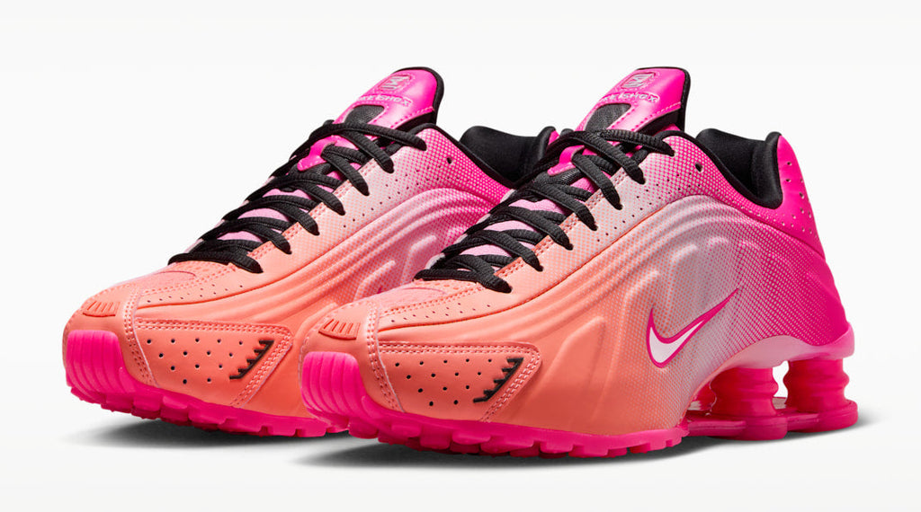 [IH2343-600] WOMENS NIKE SHOX R4 AB 'HYPER PINK BLACK'