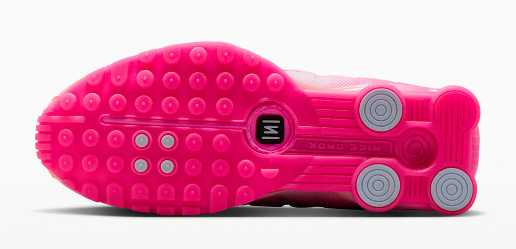 [IH2343-600] WOMENS NIKE SHOX R4 AB 'HYPER PINK BLACK'