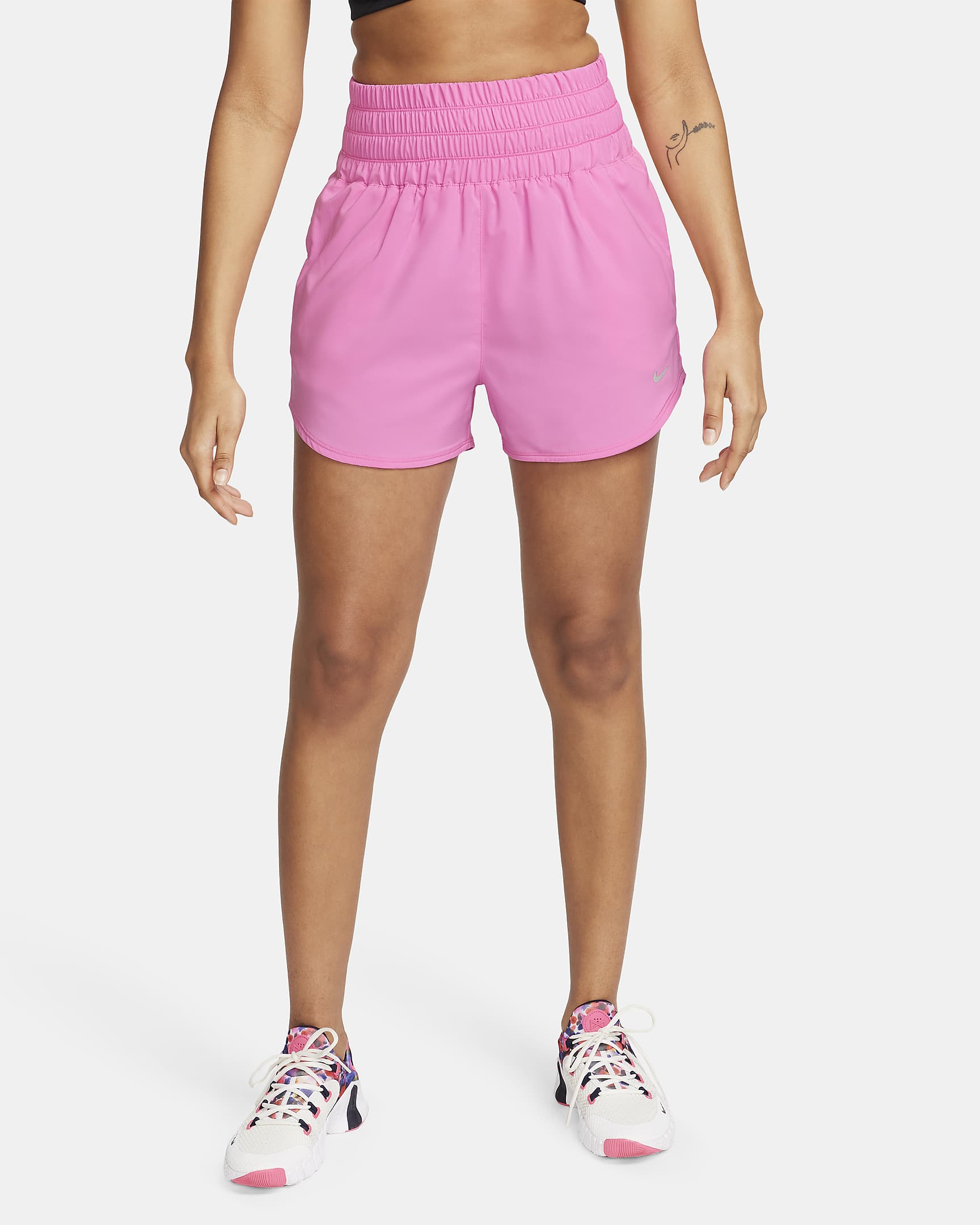 [DX6642-675] Womens Nike ONE DRI-FIT ULTRA HIGH RISE SHORTS