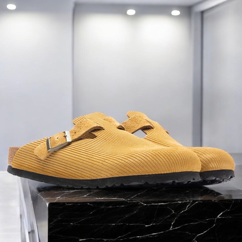 [1026183] Unisex Birkenstock BOSTON SUEDE EMBOSSED 'NARROW FIT'