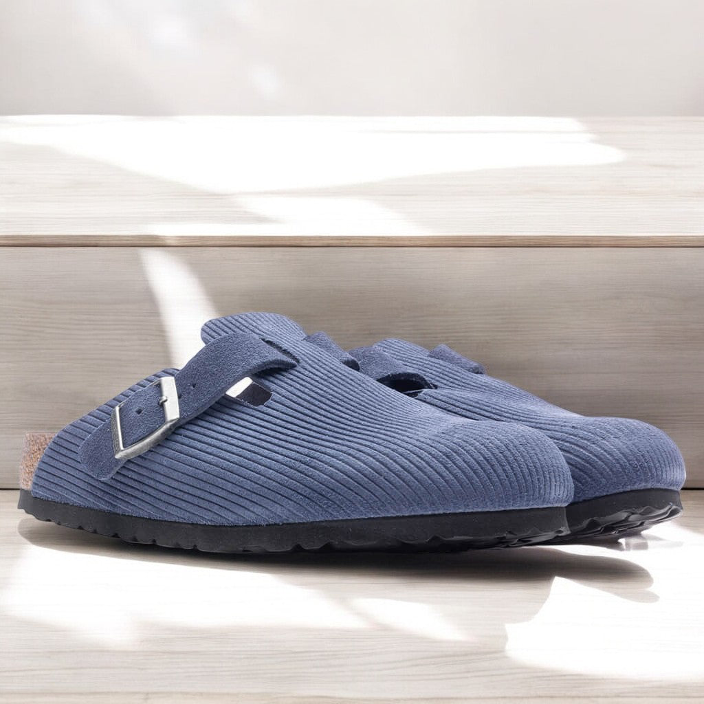 [1026182] Unisex Birkenstock BOSTON SUEDE EMBOSSED 'NARROW FIT'