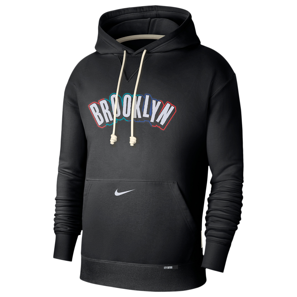 [FZ0475-010] MENS NIKE NBA NETS DRI-FIT STANDARD ISSUE HOODIE CITY EDITION
