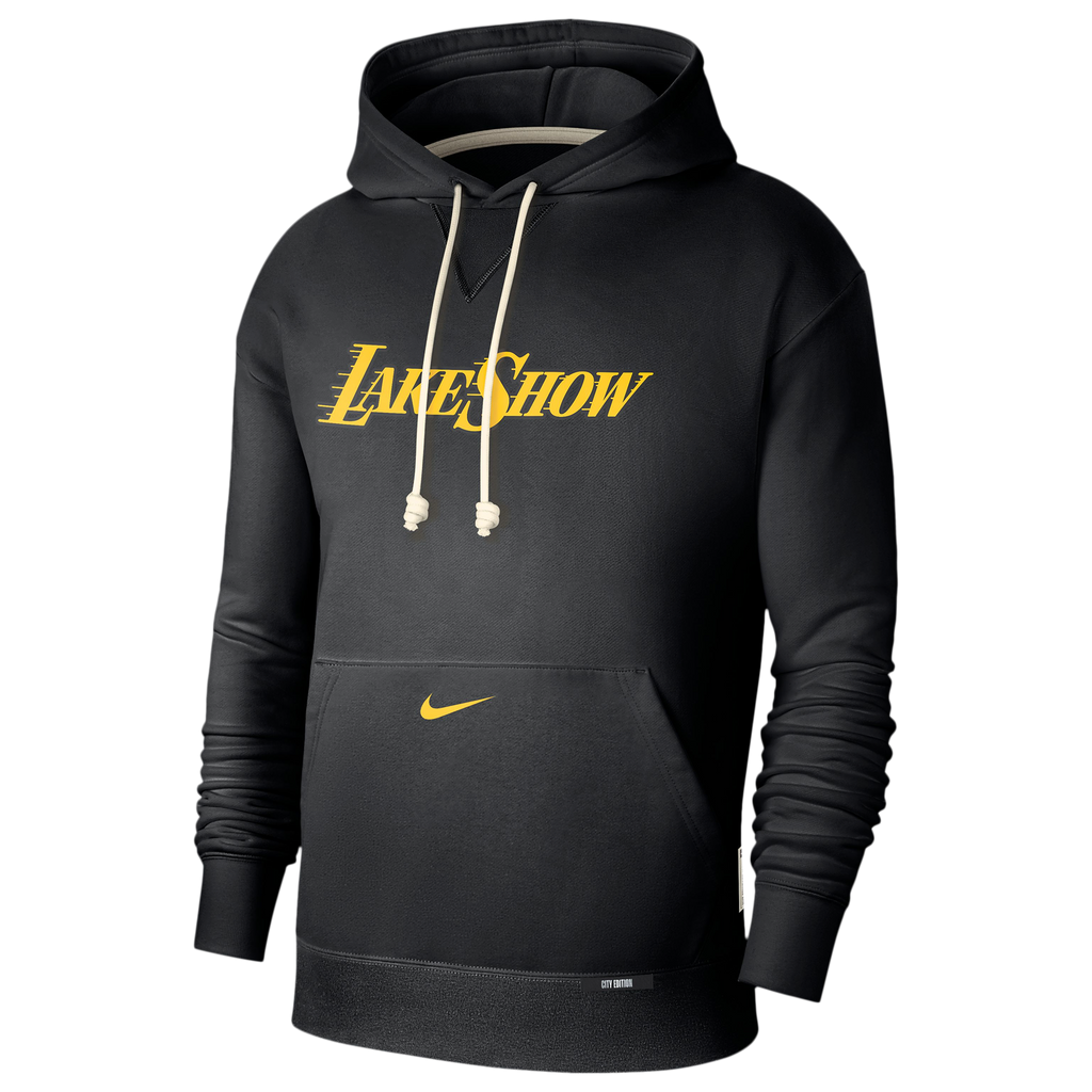 [FZ0486-010] MENS NIKE NBA LAKERS DRI-FIT STANDARD ISSUE HOODIE CTS CITY EDITION