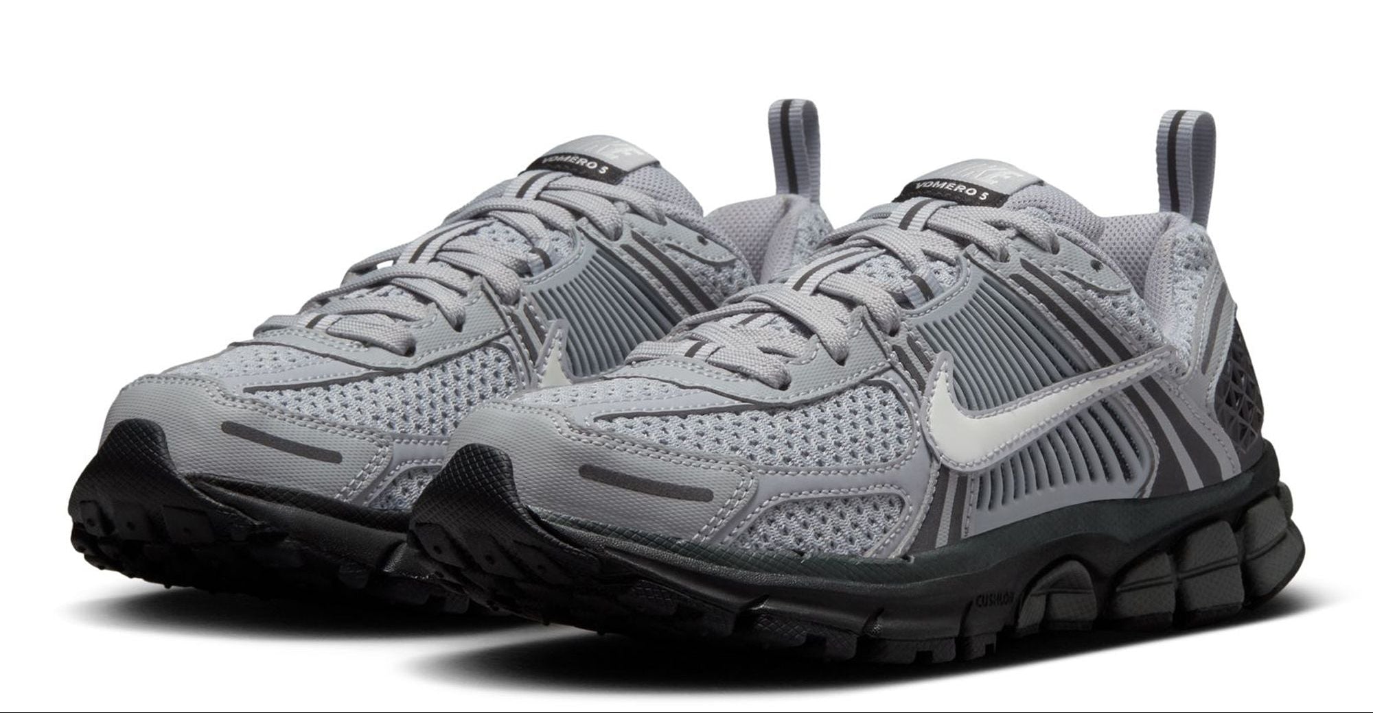 [HV6421-001] GRADE SCHOOL NIKE ZOOM VOMERO 5 'WOLF GREY BLACK'