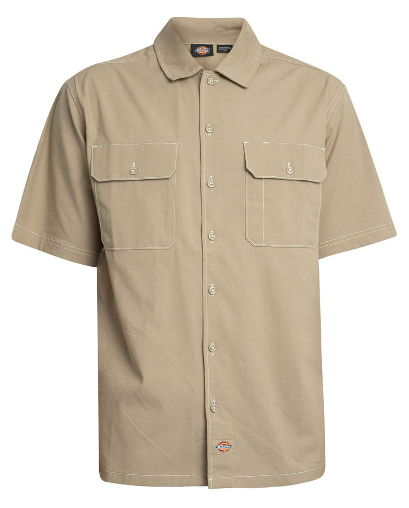 [A4Z7R0DS] MENS DICKIES RIVERBEND SHORTSLEEVED WORK SHIRT