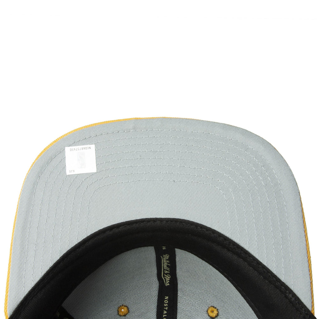 MENS MITCHELL & NESS NBA YELLOW TOE FITTED HWC HORNETS - BLACK-YELLOW
