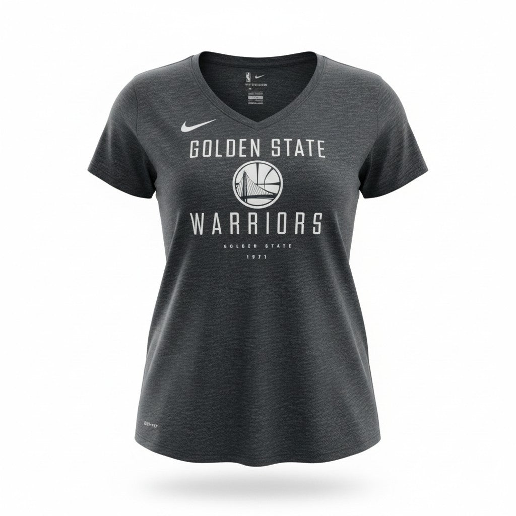 [934331-010] Womens Nike NBA Golden State Warriors V Neck T-Shirt