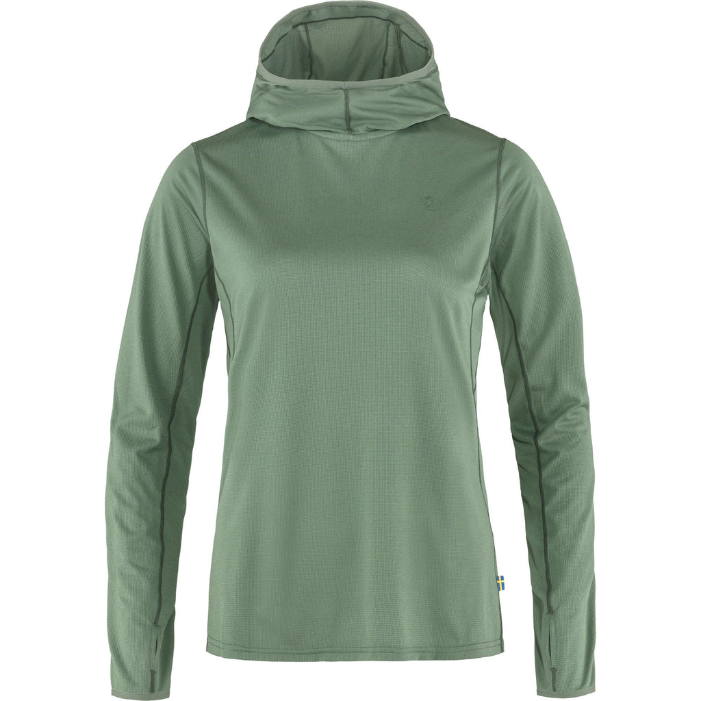 [84108-614] WOMENS FJALLRAVEN ABISKO LONG SLEEVE SUN-HOODIE W