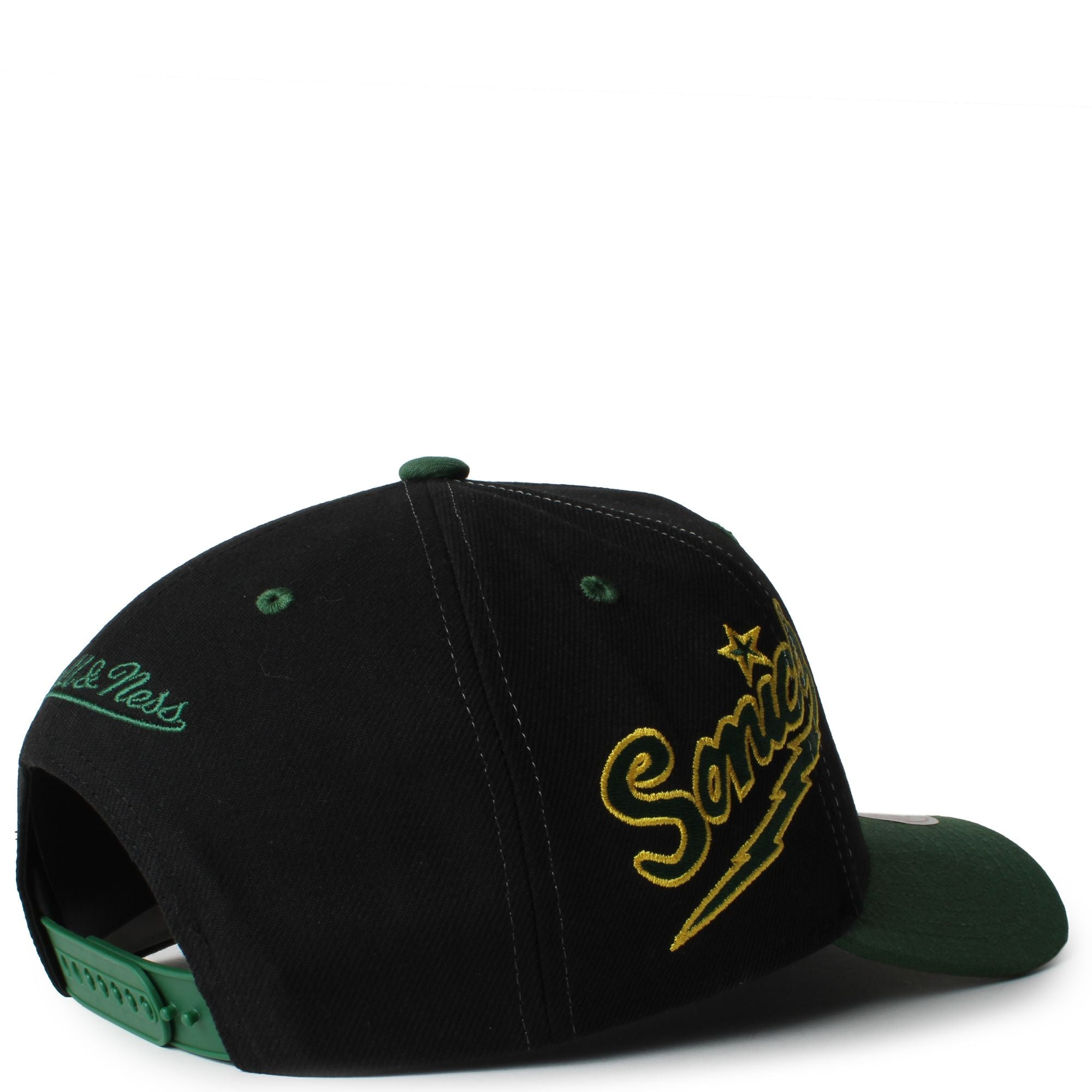 MENS MITCHELL & NESS NBA OVERBITE PRO SNAPBACK HWC SUPERSONICS