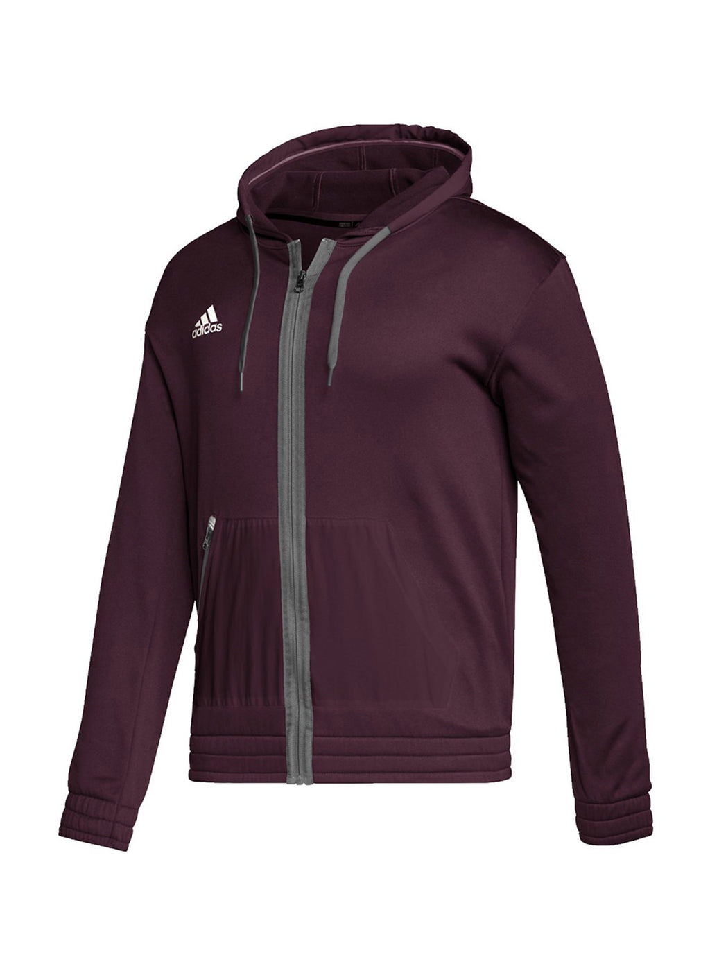 [HI3142] MENS ADIDAS TEAM ISSUE FULL-ZIP HOODIE