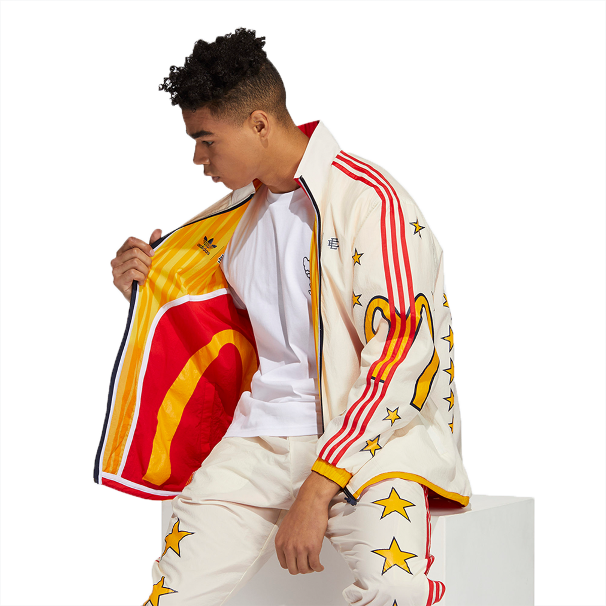 [H13536] Mens Adidas Eric Emanuel McDonald’s Reversible Track Jacket