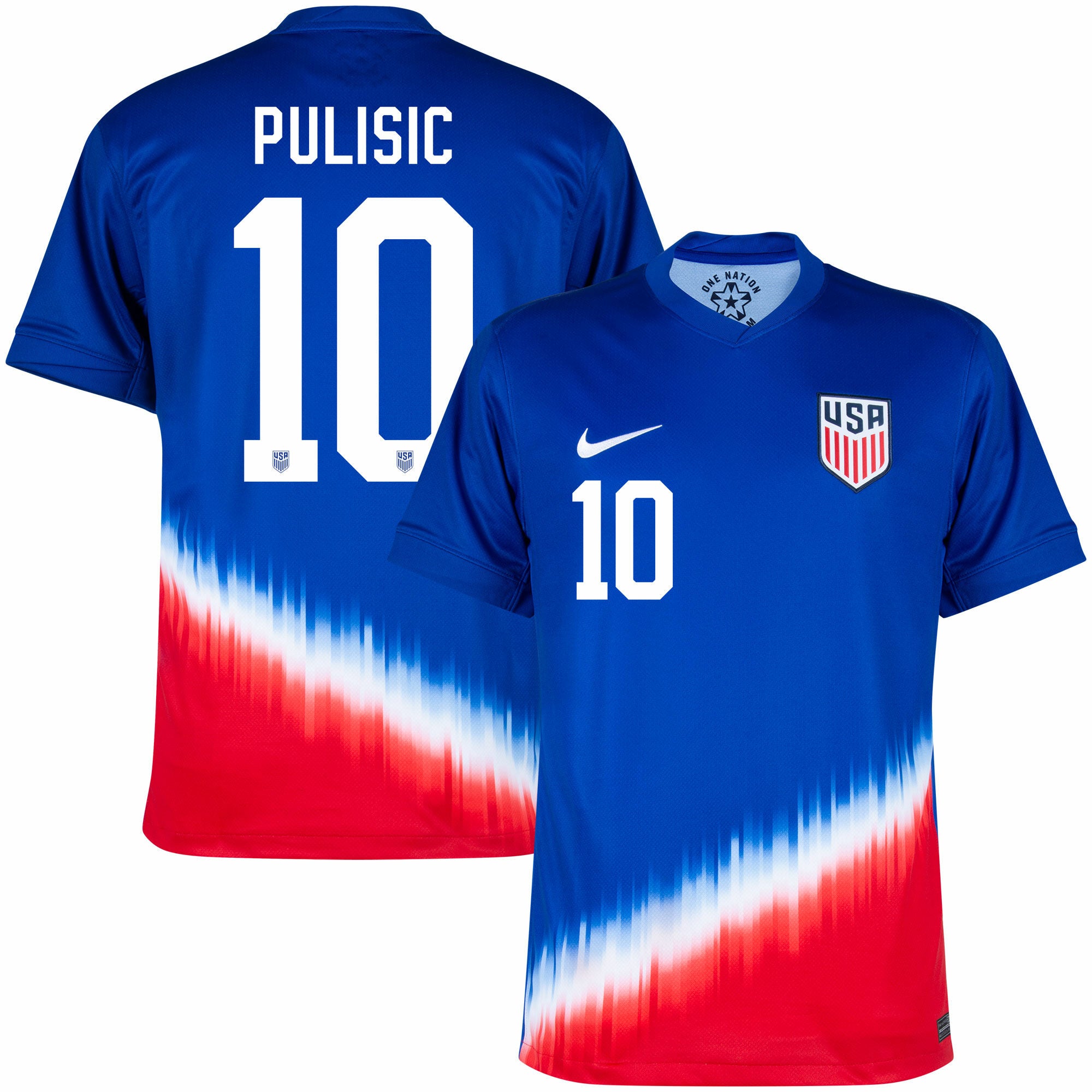 [FJ4277-417] MENS NIKE USA AWAY PULISIC 10 JERSEY 2024-2025