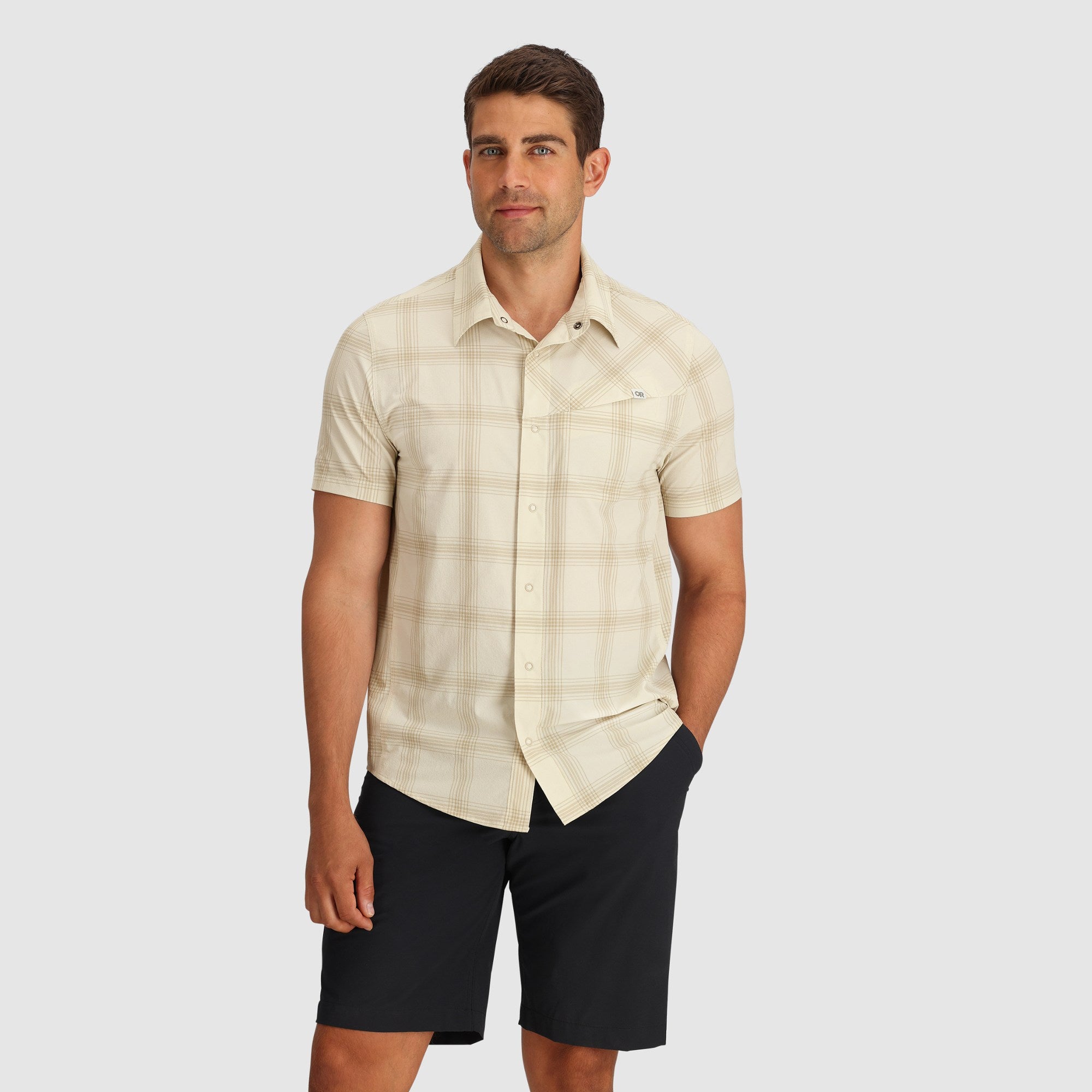 [282278-2709] MENS OUTDOOR RESEARCH ASTROMAN BUTTON SS UPF 30 SUN SHIRT