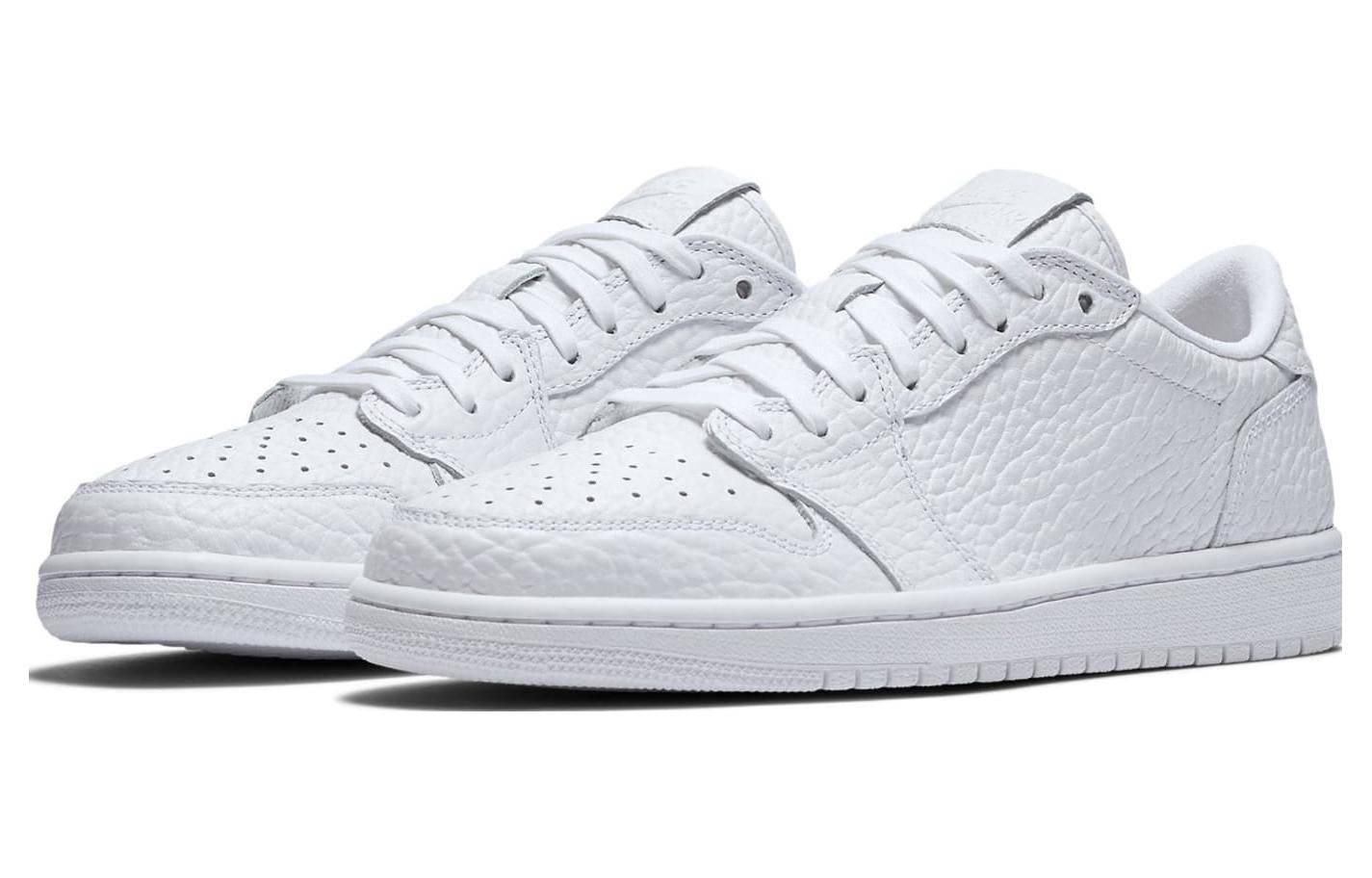 [872782-100] MENS AIR JORDAN RETRO 1 LOW 'NS TRIPLE WHITE'