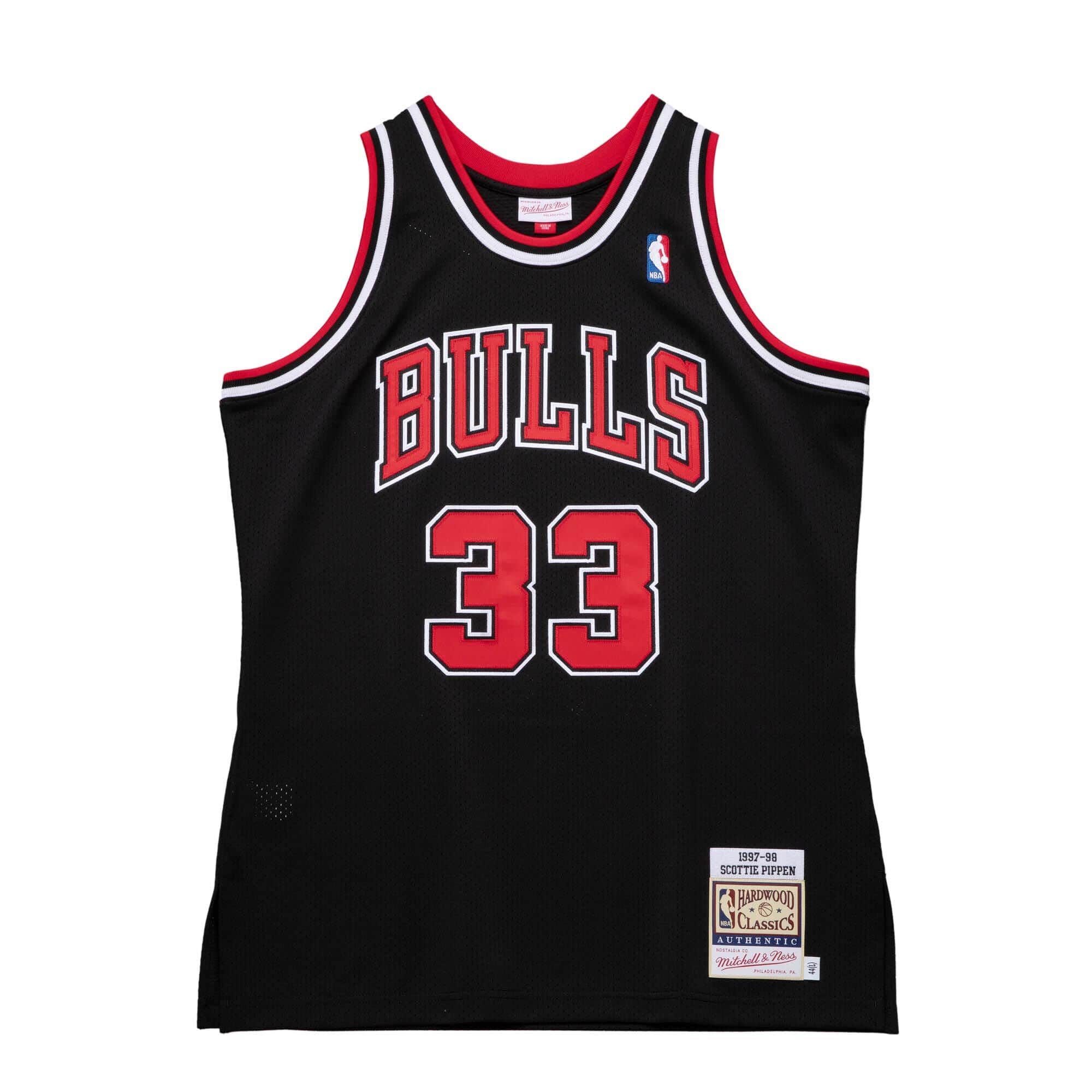 MENS MITCHELL & NESS AUTHENTIC ALTERNATE JERSEY BULLS 1997 SCOTTIE PIPPEN
