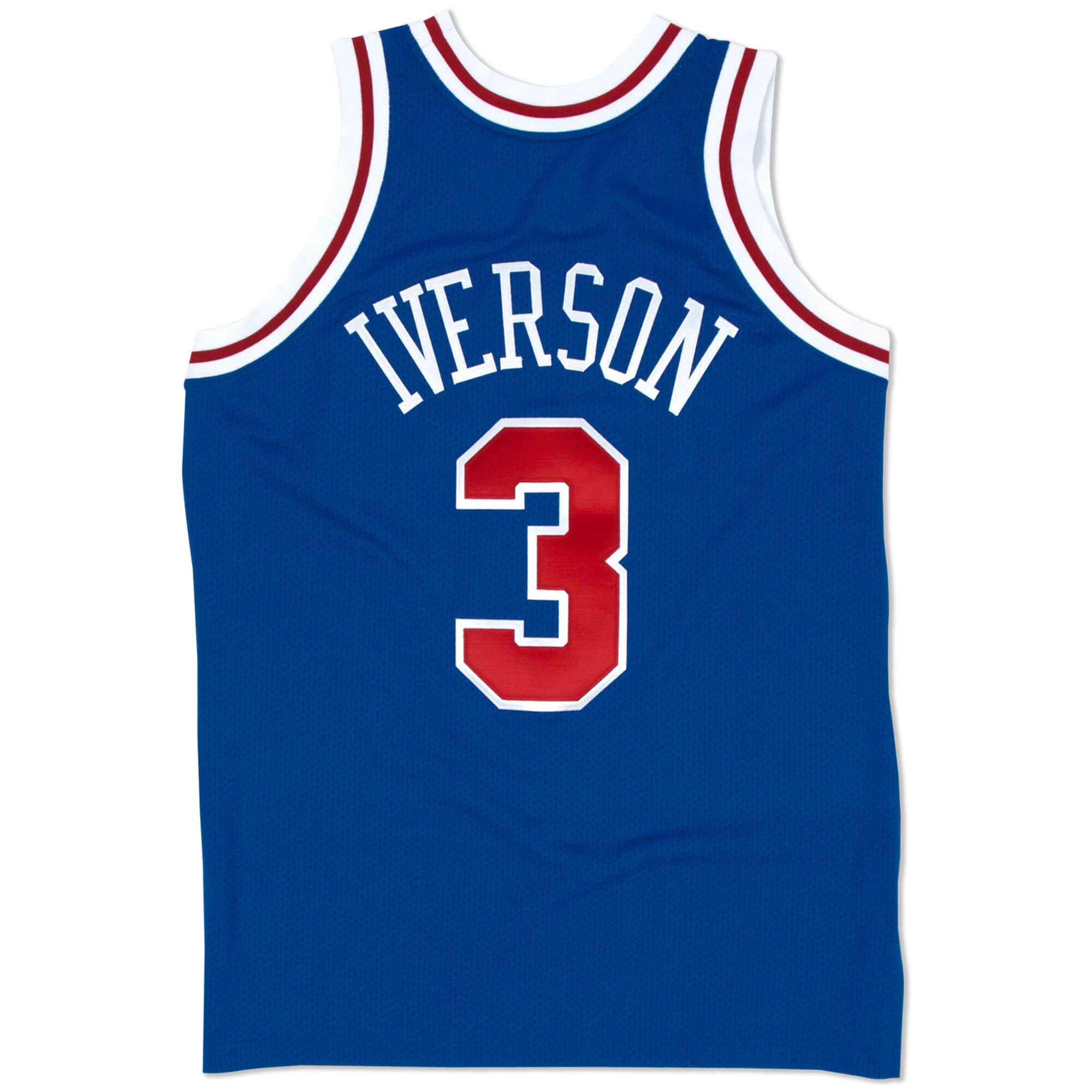 MENS MITCHELL & NESS AUTHENTIC ALTERNATE JERSEY 76ERS 1996 ALLEN IVERSON