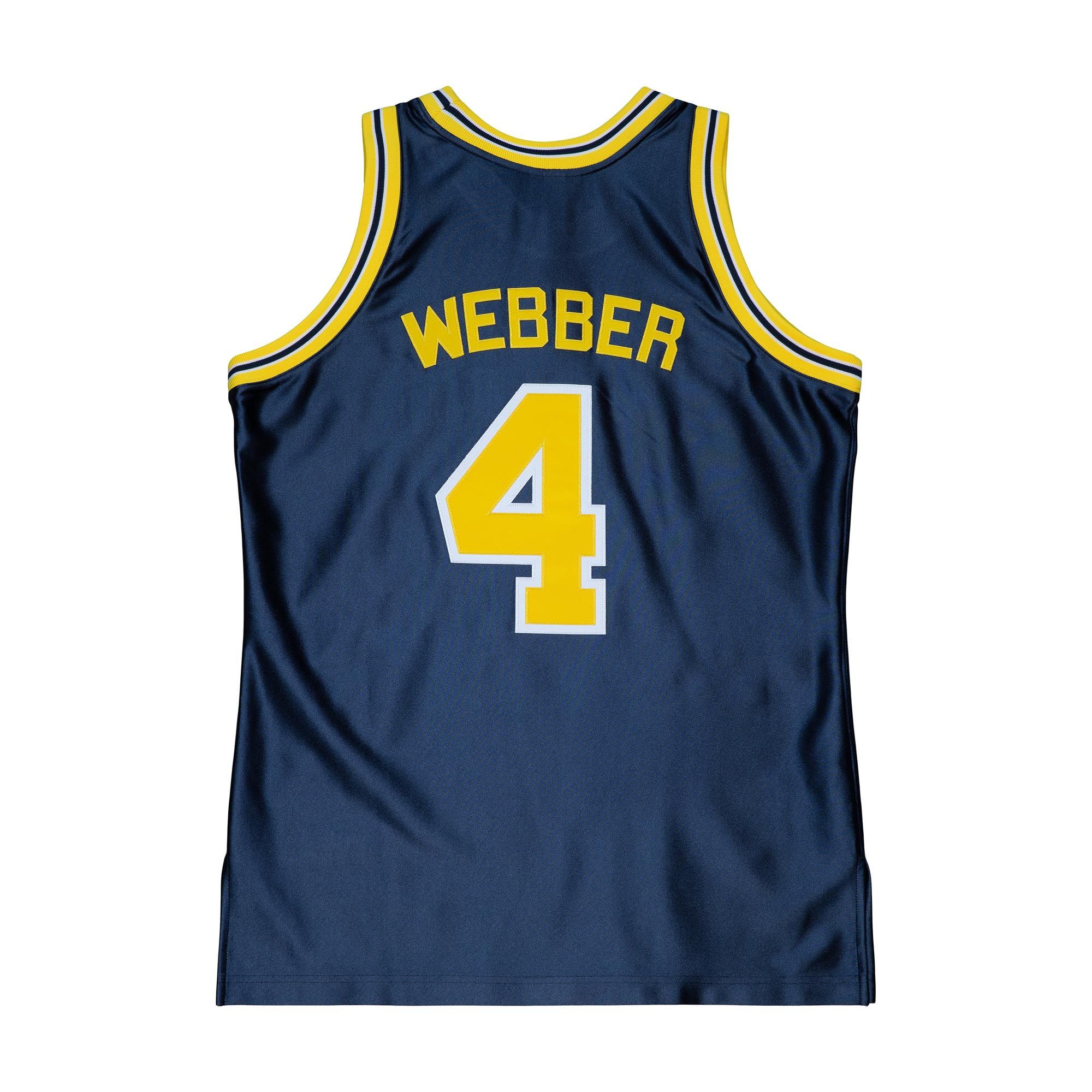 Mens Mitchell & Ness NCAA ROAD JERSEY MICHIGAN 1991 CHRIS WEBBER