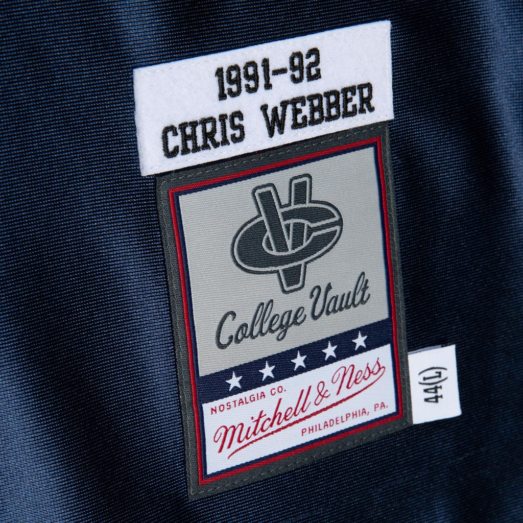 Mens Mitchell & Ness NCAA ROAD JERSEY MICHIGAN 1991 CHRIS WEBBER