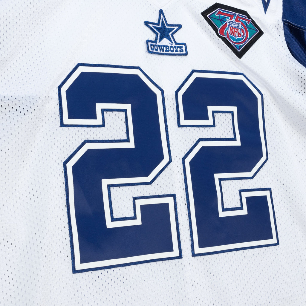 Mens Mitchell & Ness NFL WHITE JERSEY COWBOYS 1994 EMMITT SMITH