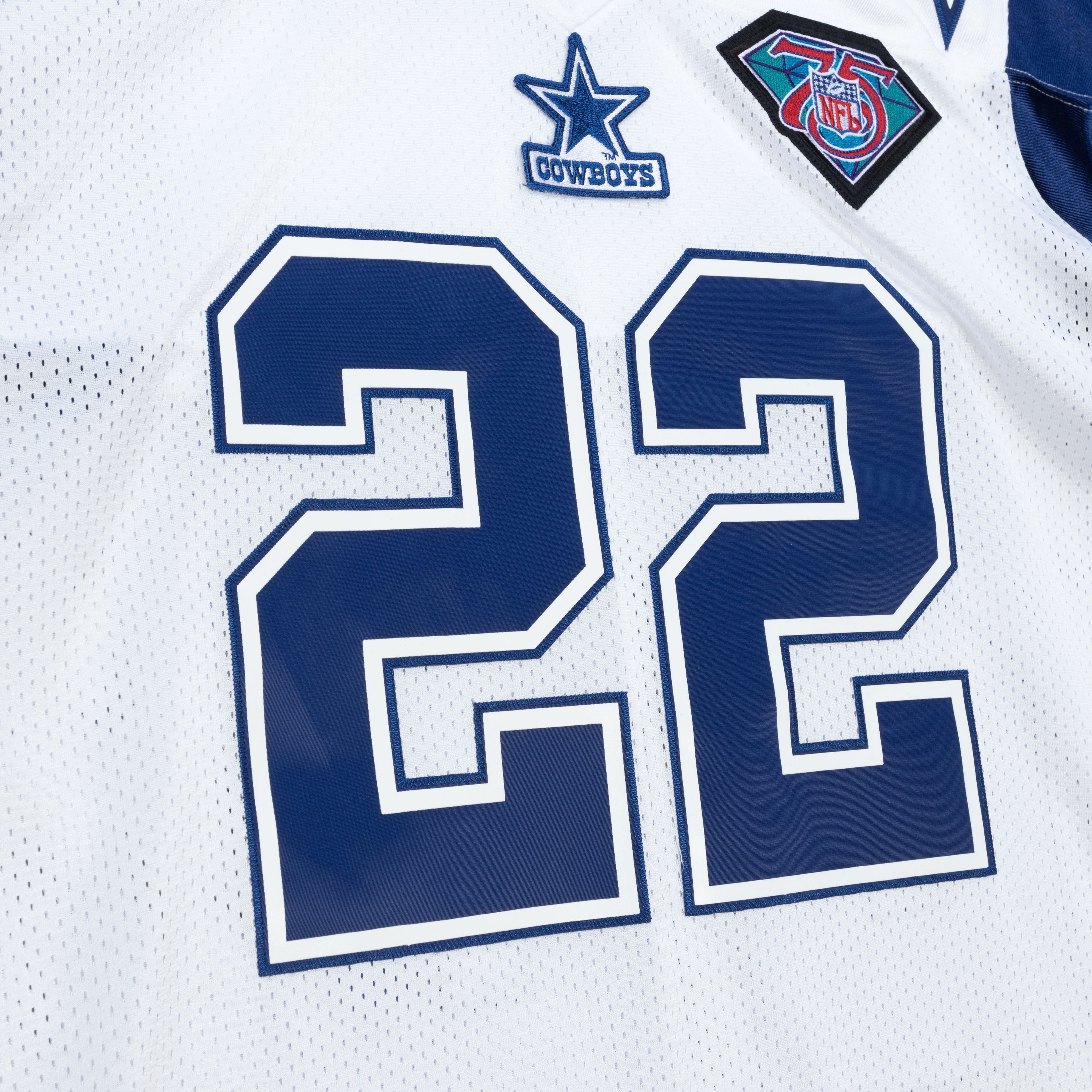 Mens Mitchell & Ness NFL WHITE JERSEY COWBOYS 1994 EMMITT SMITH
