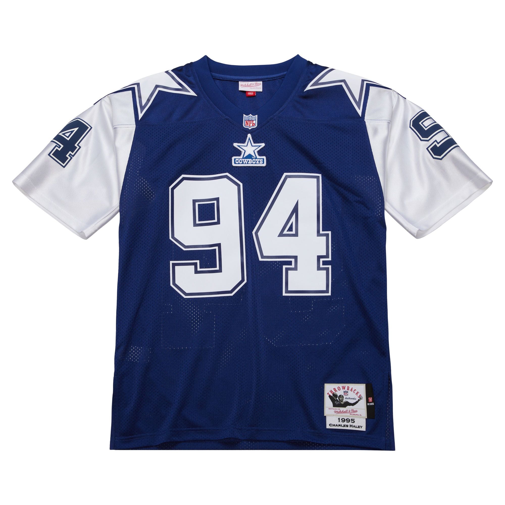 Mens Mitchell & Ness NFL DARK JERSEY COWBOYS 1995 CHARLES HALEY