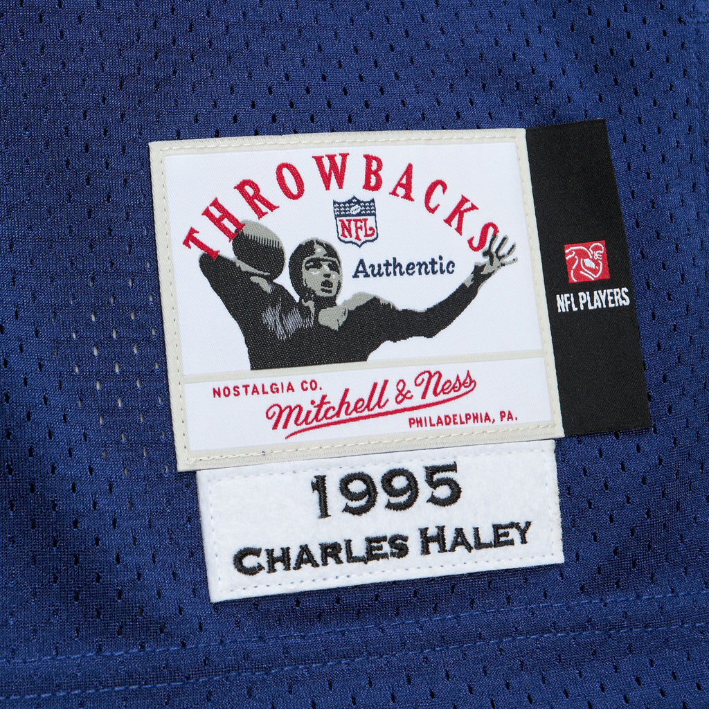 Mens Mitchell & Ness NFL DARK JERSEY COWBOYS 1995 CHARLES HALEY