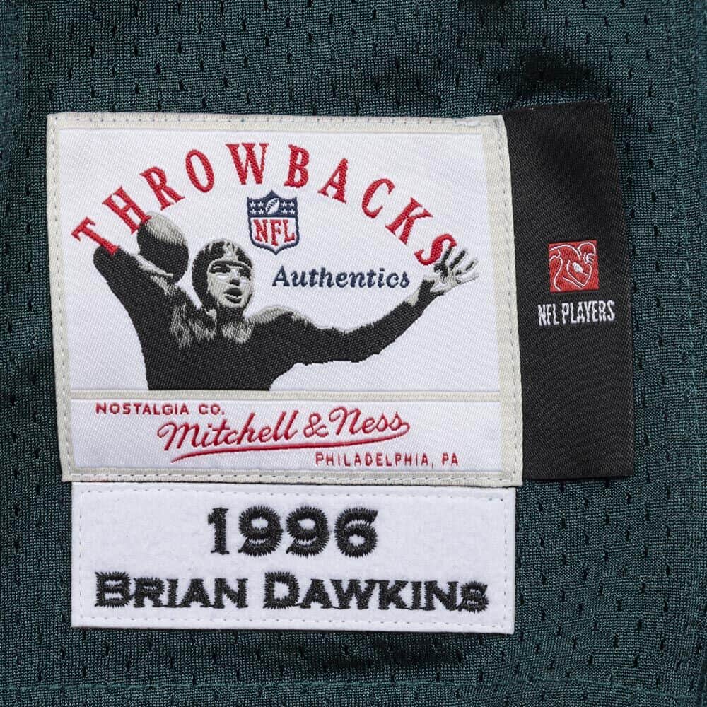 Mens Mitchell & Ness NFL AUTHENTIC JERSEY EAGLES 1996 BRIAN DAWKINS