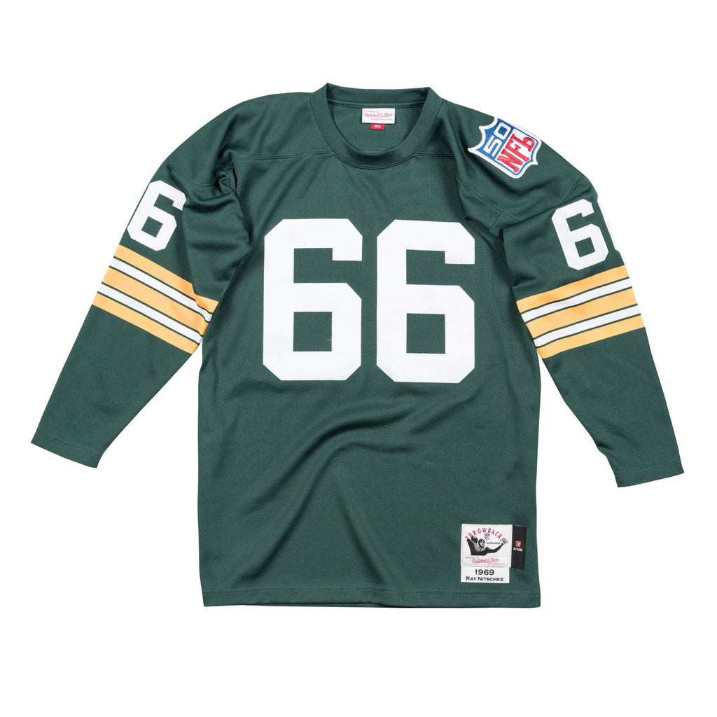 Mens Mitchell & Ness NFL AUTHENTIC JERSEY PACKERS 1969 RAY NITSCHKE