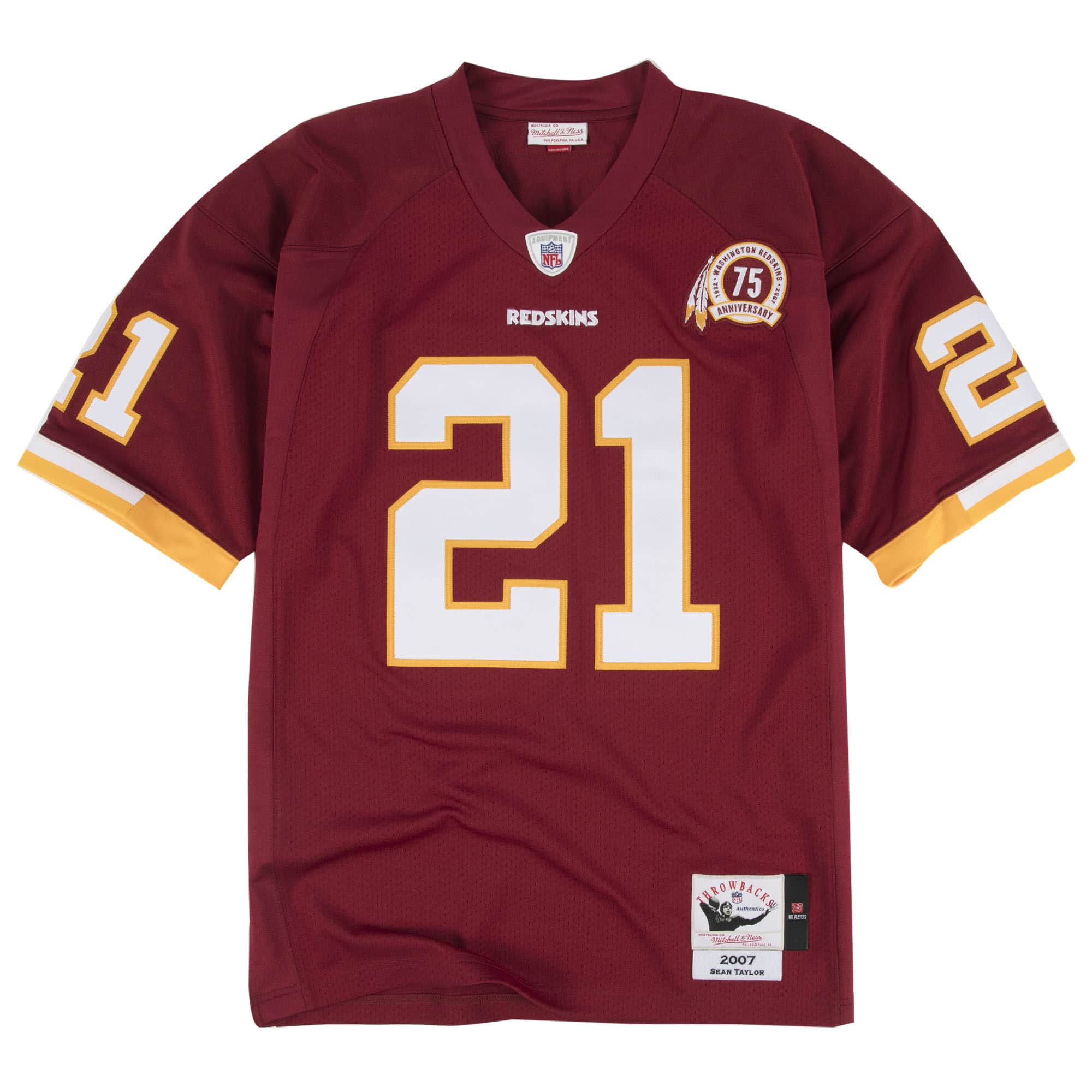 Mens Mitchell & Ness NFL AUTHENTIC JERSEY REDSKINS 2007 SEAN TAYLOR