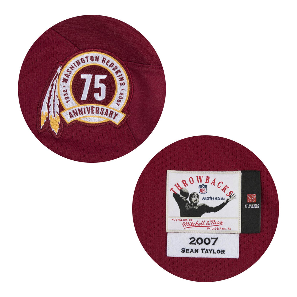Mens Mitchell & Ness NFL AUTHENTIC JERSEY REDSKINS 2007 SEAN TAYLOR