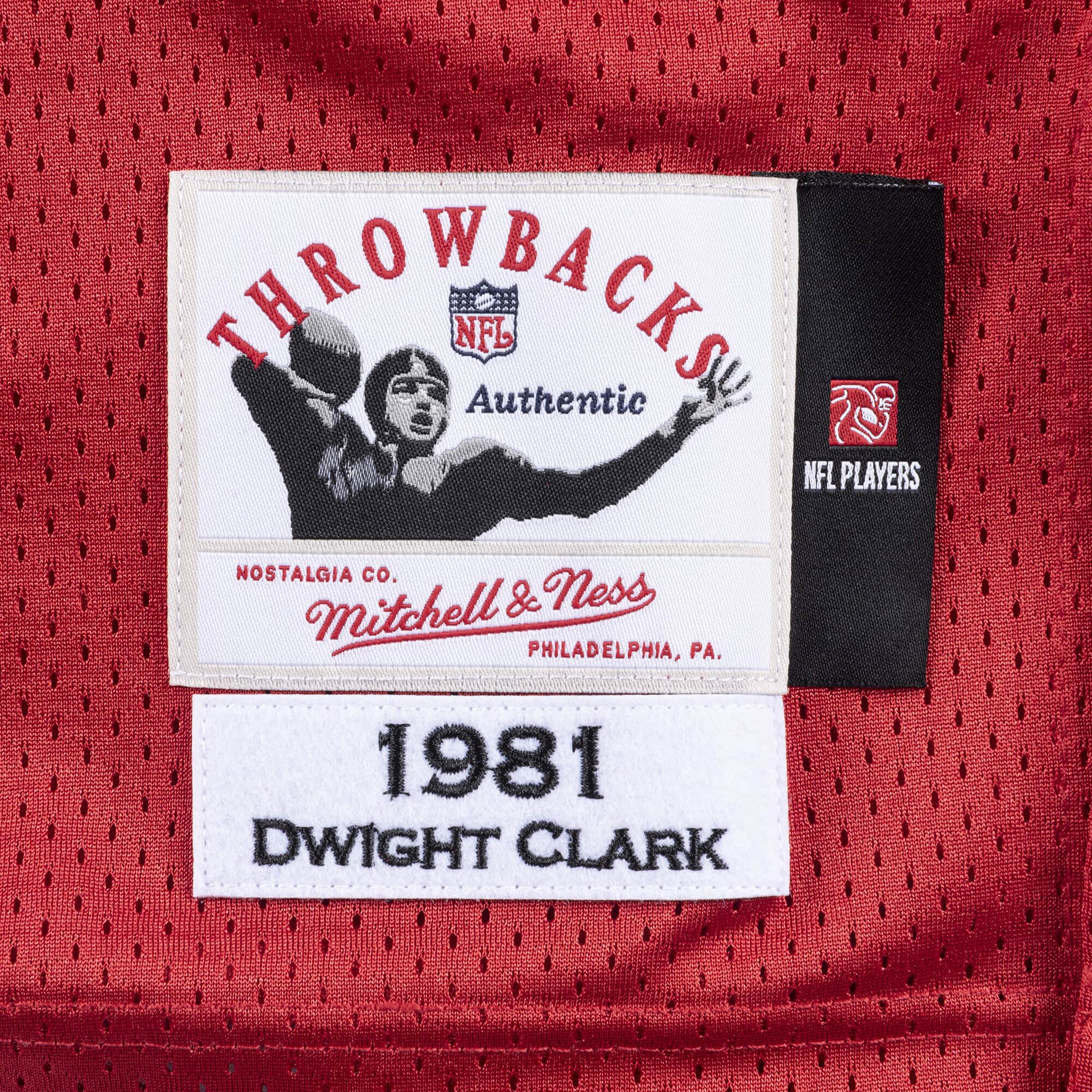 Mens Mitchell & Ness NFL AUTHENTIC JERSEY 49ERS 1981 DWIGHT CLARK