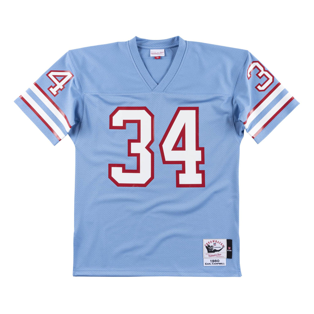 Mens Mitchell & Ness NFL AUTHENTIC JERSEY OILERS 1980 EARL CAMPBELL