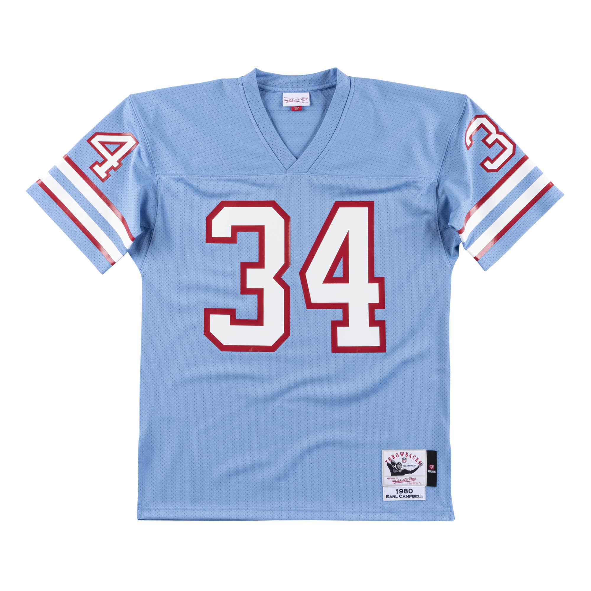 Mens Mitchell & Ness NFL AUTHENTIC JERSEY OILERS 1980 EARL CAMPBELL