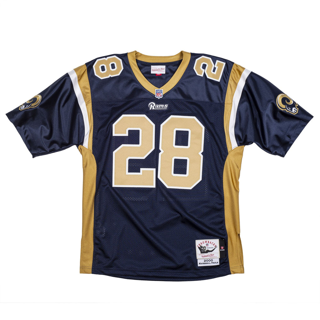 Mens Mitchell & Ness NFL AUTHENTIC JERSEY RAMS 2000 MARSHALL FAULK