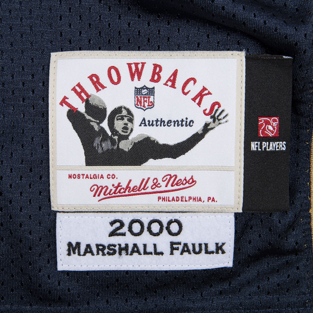 Mens Mitchell & Ness NFL AUTHENTIC JERSEY RAMS 2000 MARSHALL FAULK
