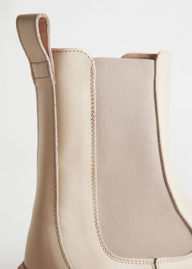 [240722] Womens & Other Stories Chunky Leather Chelsea Boots