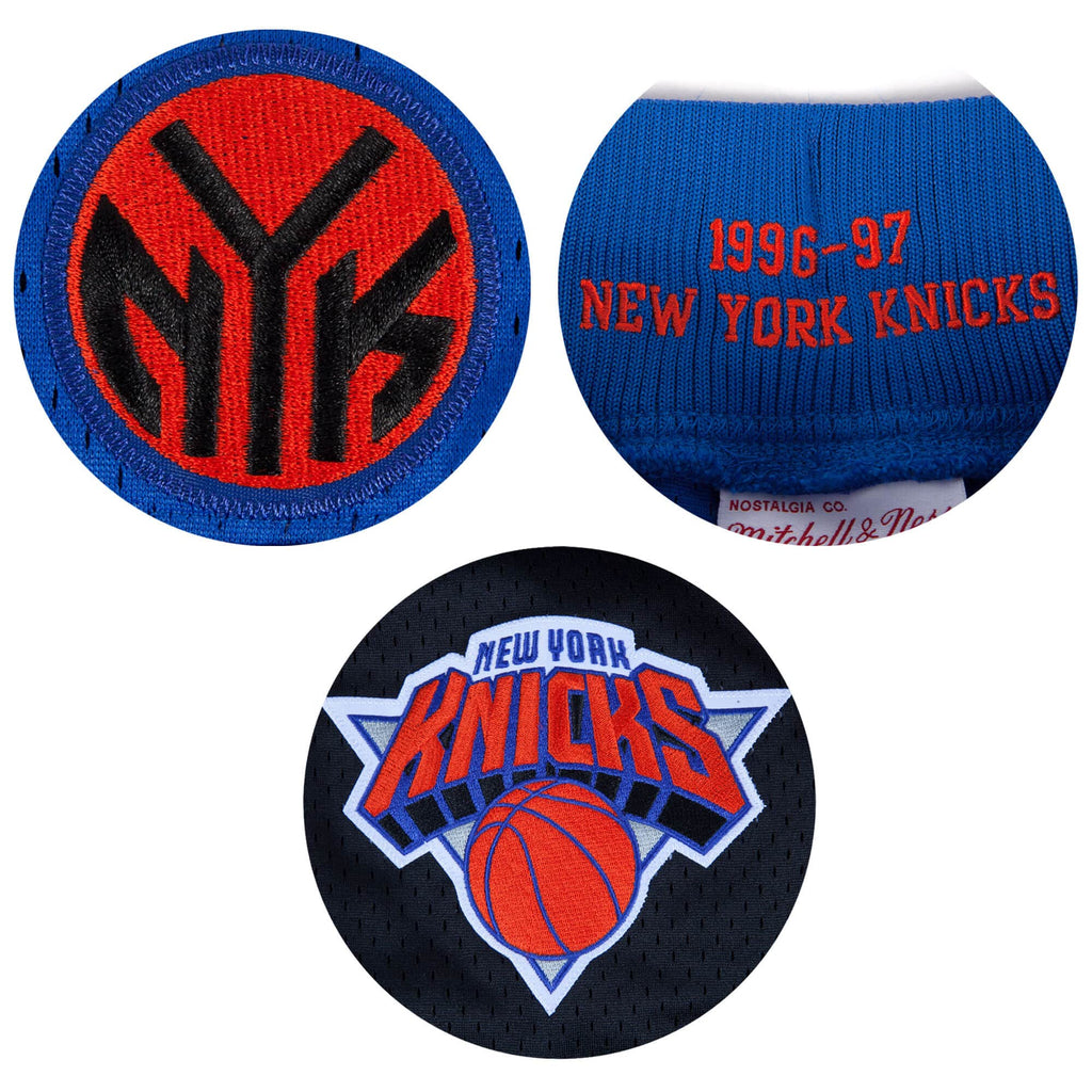 MENS MITCHELL & NESS NBA AUTHENTIC ROAD SHORTS KNICKS 96-97