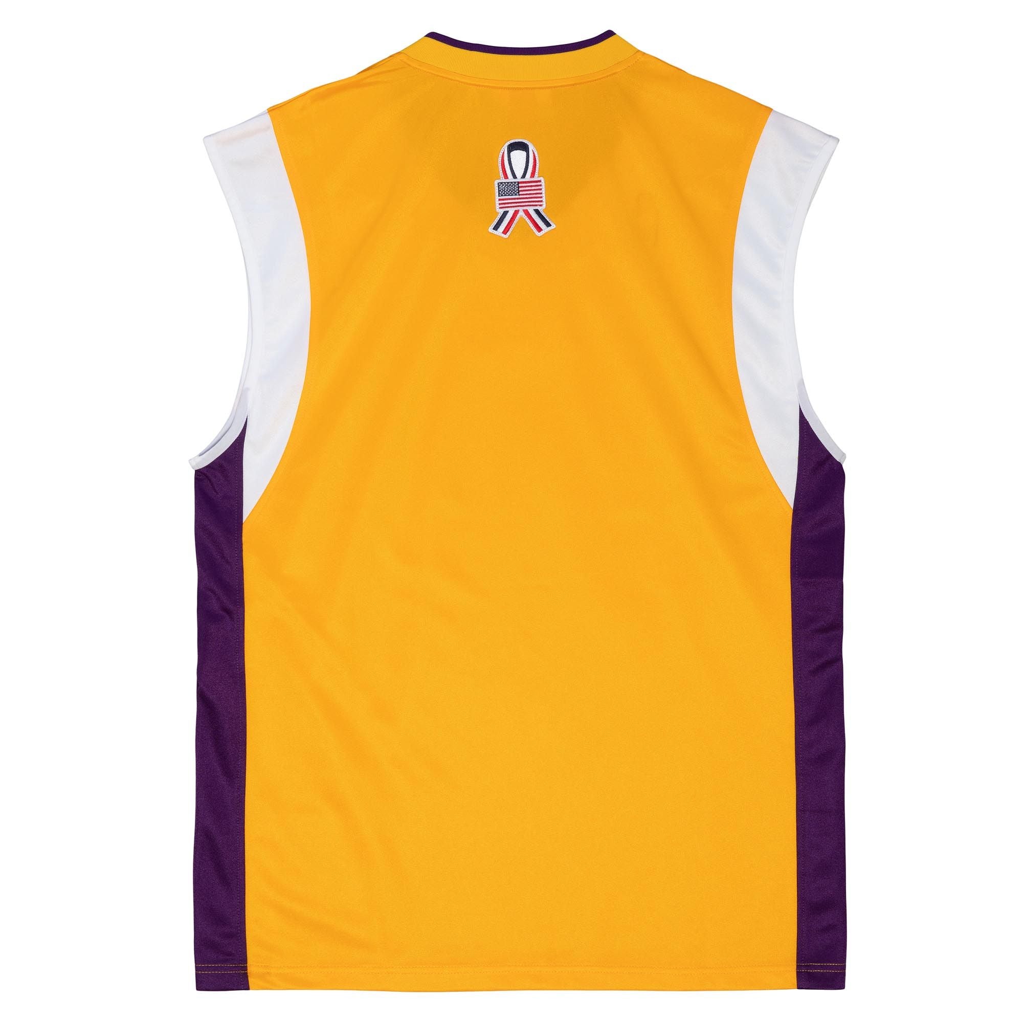 Mens Mitchell & Ness NBA AUTHENTIC SHOOTING SHIRT LAKERS 2001