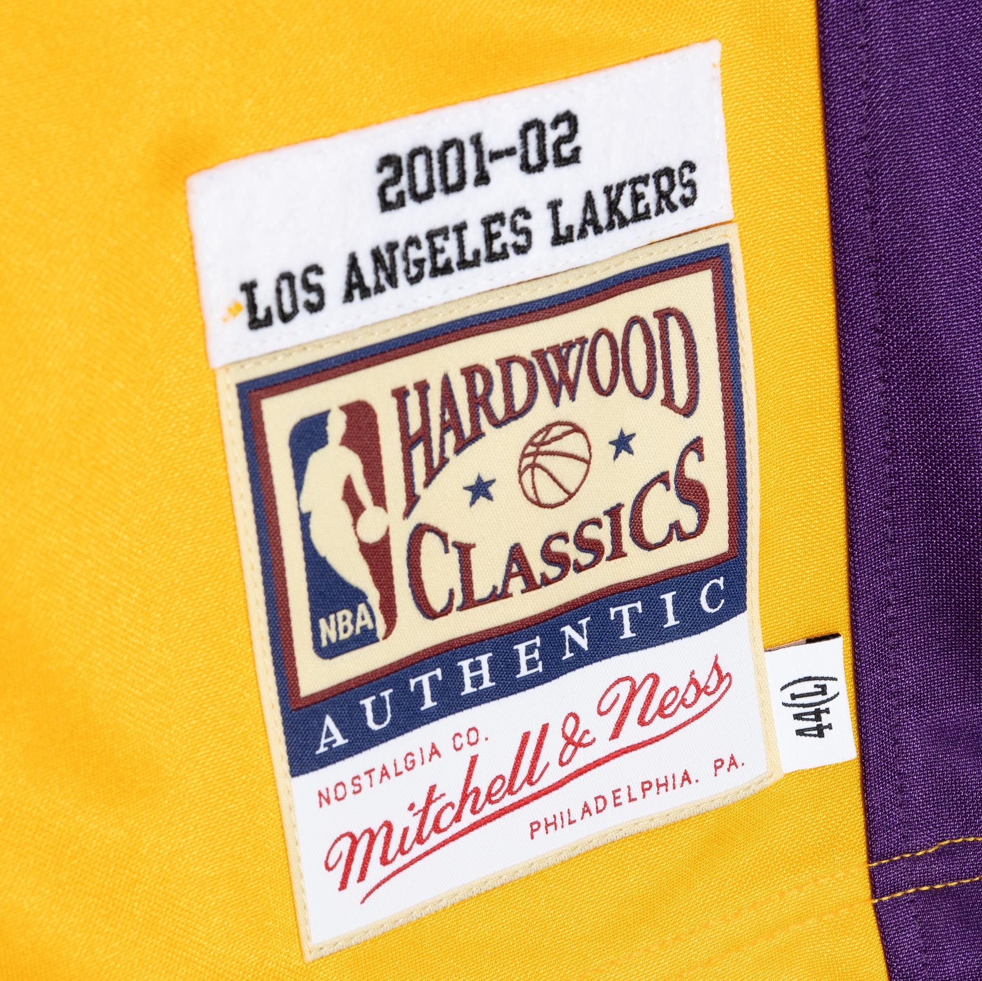 Mens Mitchell & Ness NBA AUTHENTIC SHOOTING SHIRT LAKERS 2001
