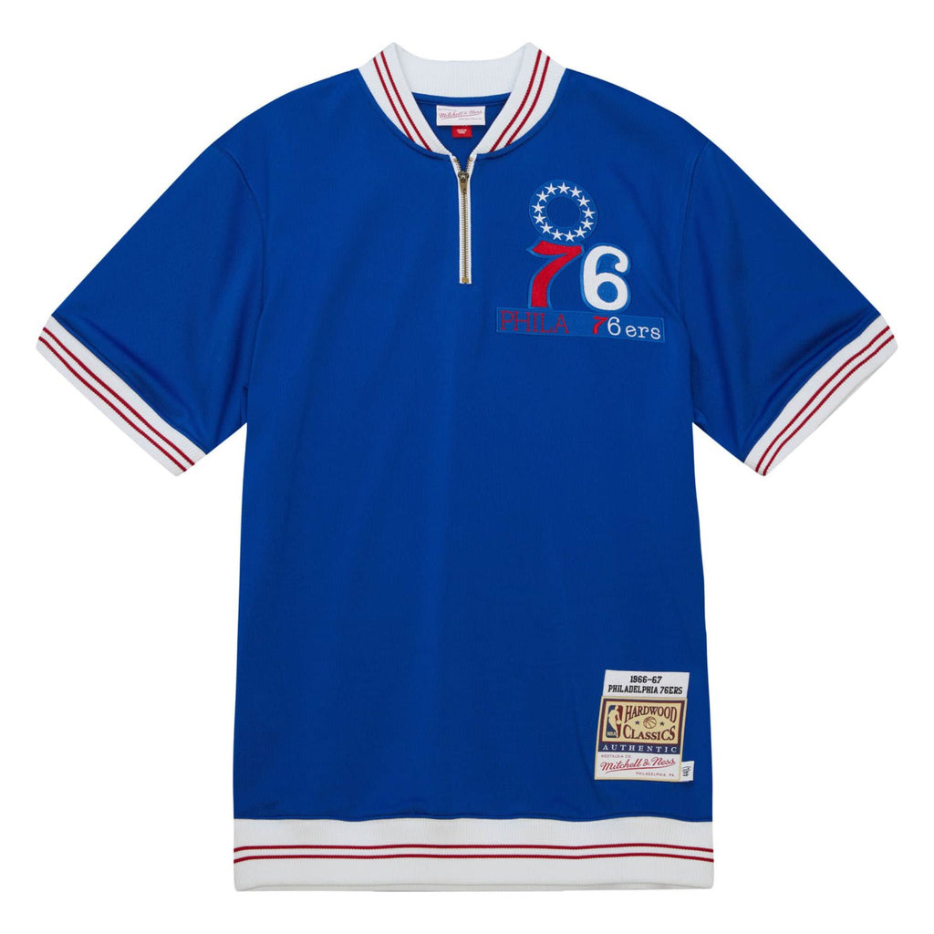 Mens Mitchell & Ness NBA SHOOTING SHIRT 76ERS 1966