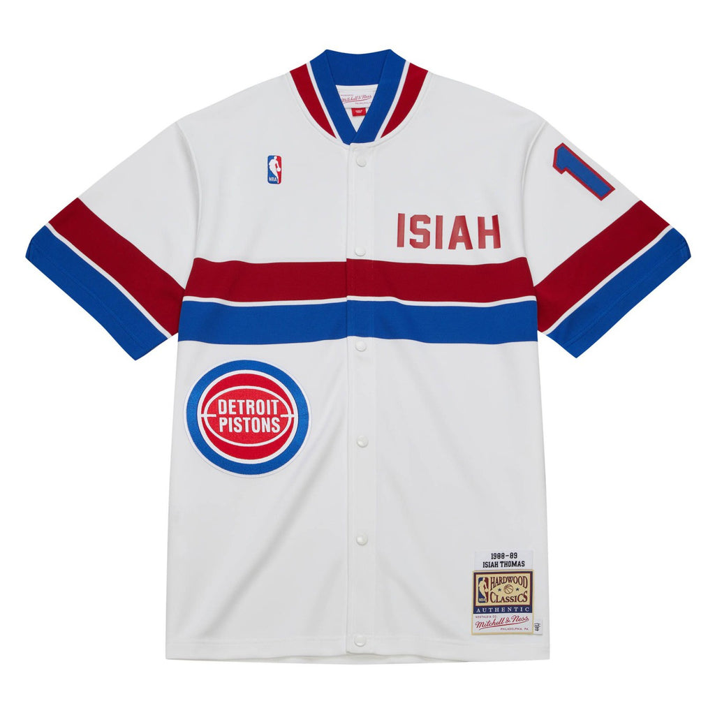 Mens Mitchell & Ness NBA SHOOTING SHIRT PISTONS 1988 ISIAH THOMAS
