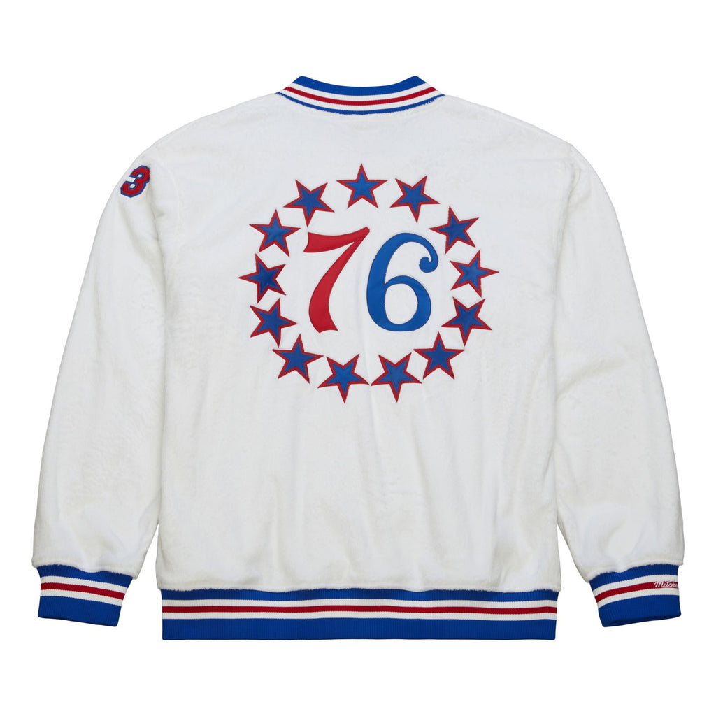 MENS MITCHELL & NESS NBA SHOOTING SHIRT 76ERS 1966 WILT CHAMBERLAIN