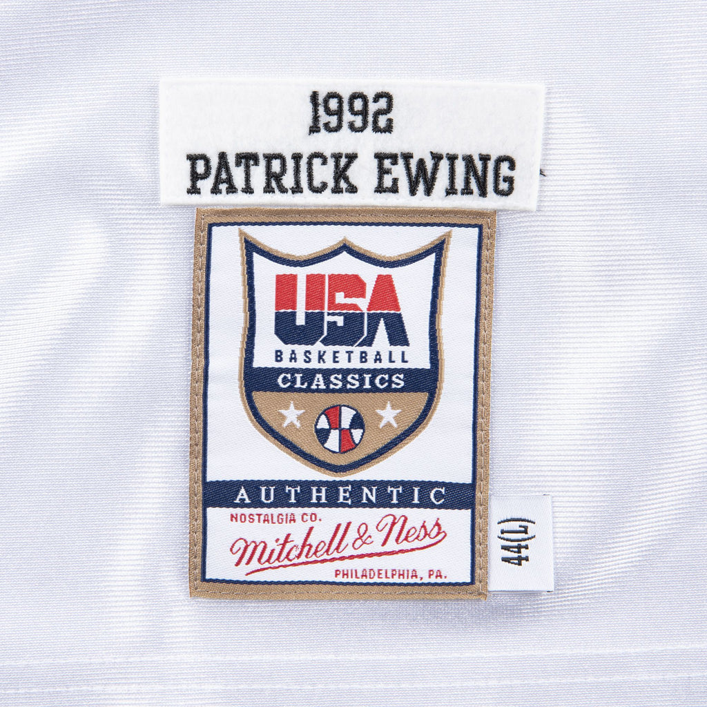 Mens Mitchell & Ness NBA AUTHENTIC SHOOTING SHIRT TEAM USA 1992 PATRICK EWING