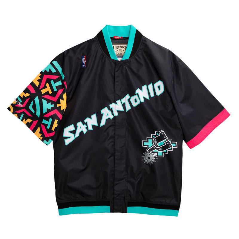 MENS MITCHELL & NESS NBA AUTHENTIC WARM UP JACKET SPURS 95
