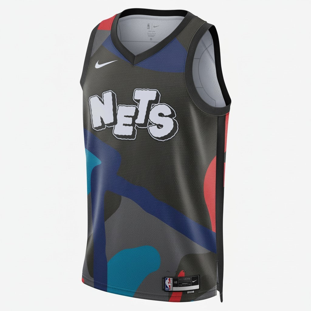 [DX8524-010] MENS NIKE NBA BROOKLYN NETS 2023/24 CITY EDITION SWINGMAN JERSEY