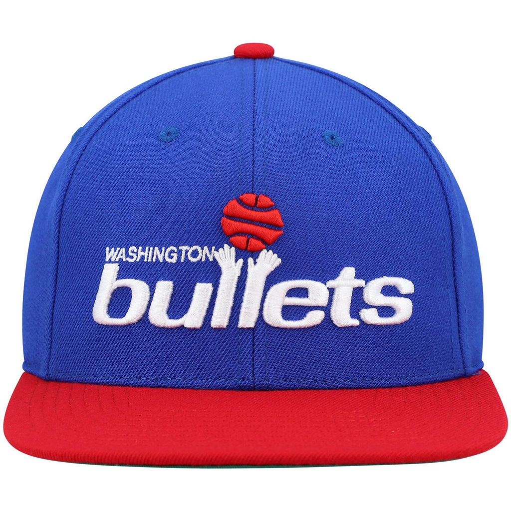 MENS MITCHELL & NESS NBA TEAM 2 TONE 2.0 SNAPBACK HWC BULLETS