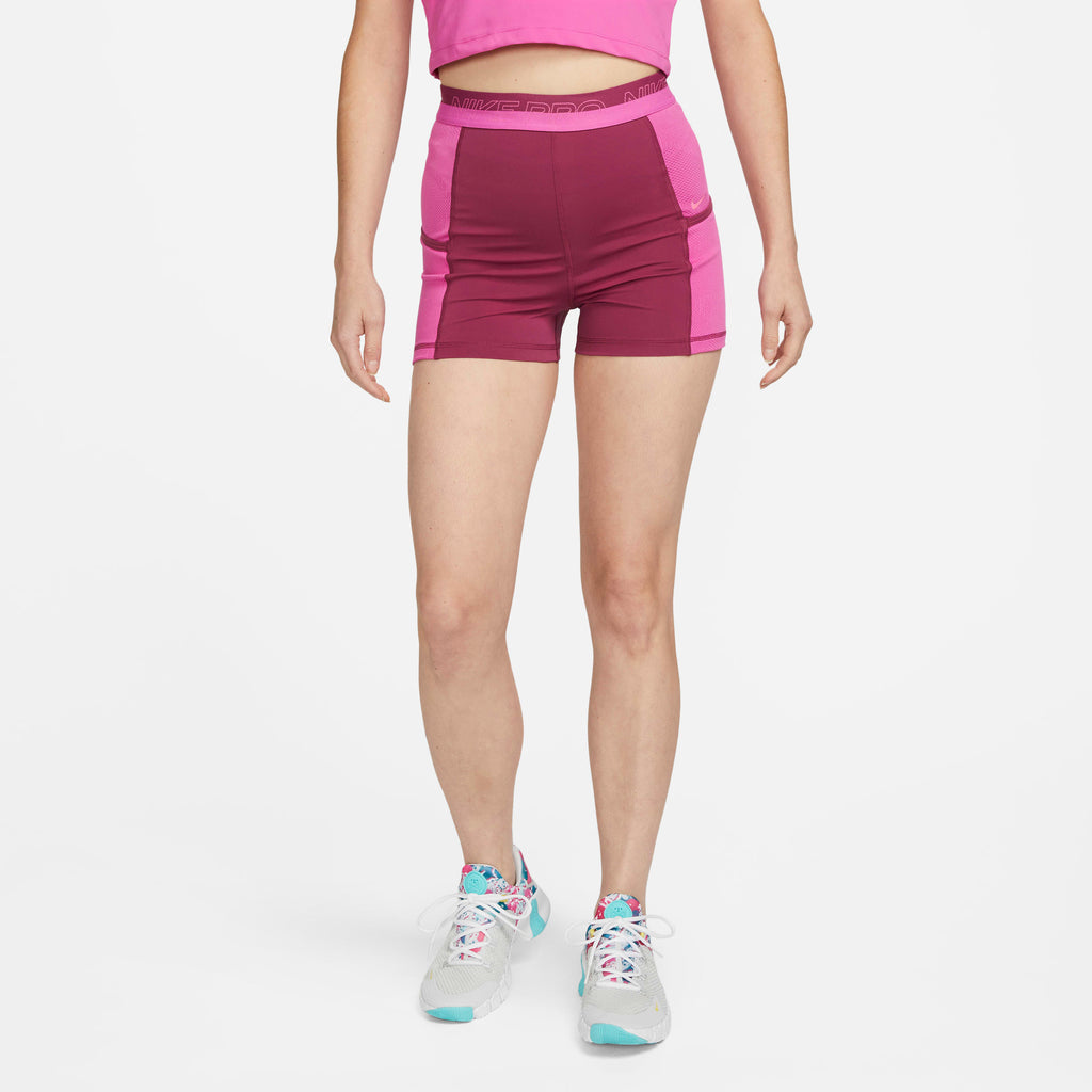 [DX0059-653] WOMENS NIKE PRO HIGH-WAISTED 3" TRAINING SHORTS WITH POCKETS