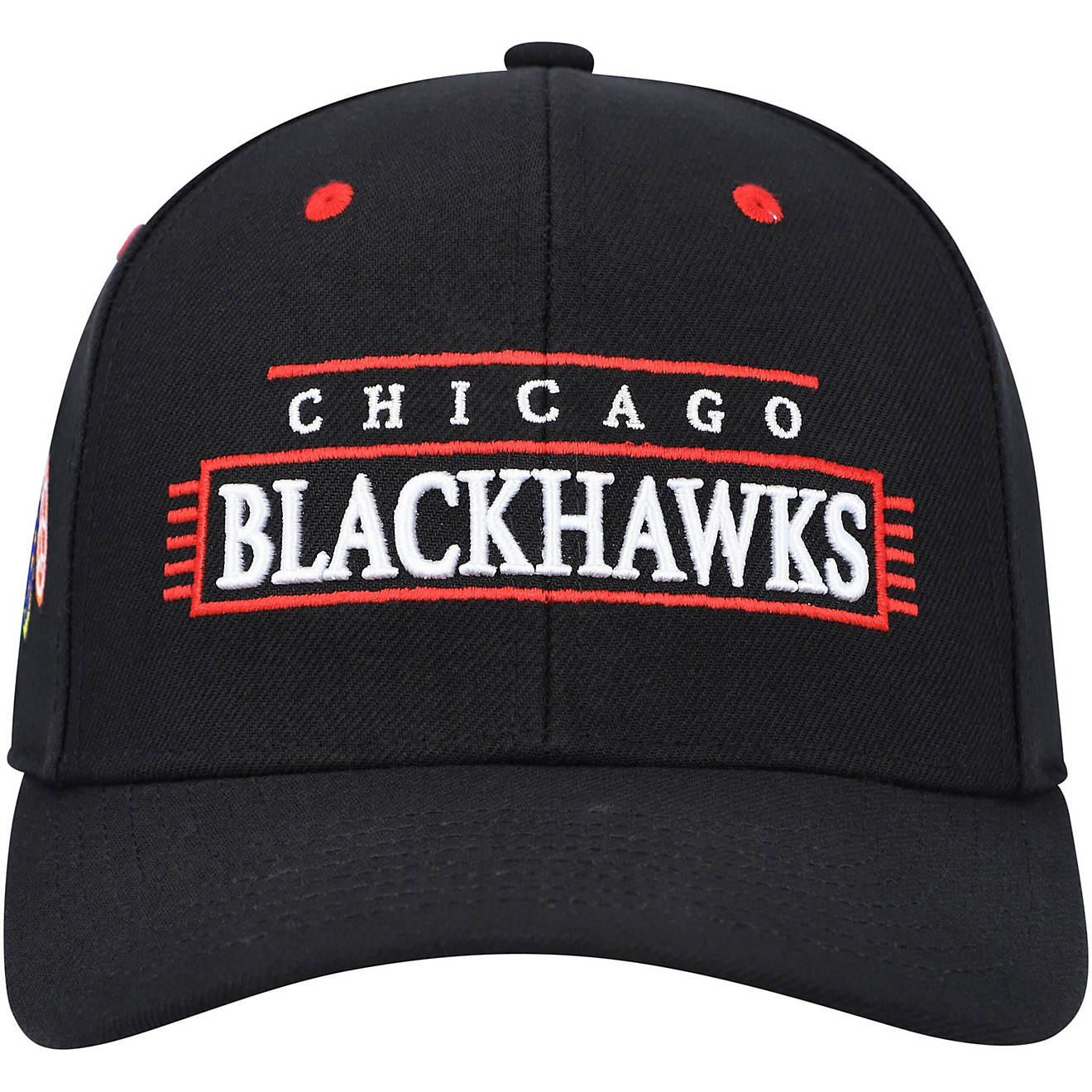 MENS MITCHELL & NESS NHL TEAM LOFI PRO SNAPBACK BLACKHAWKS - BLACK